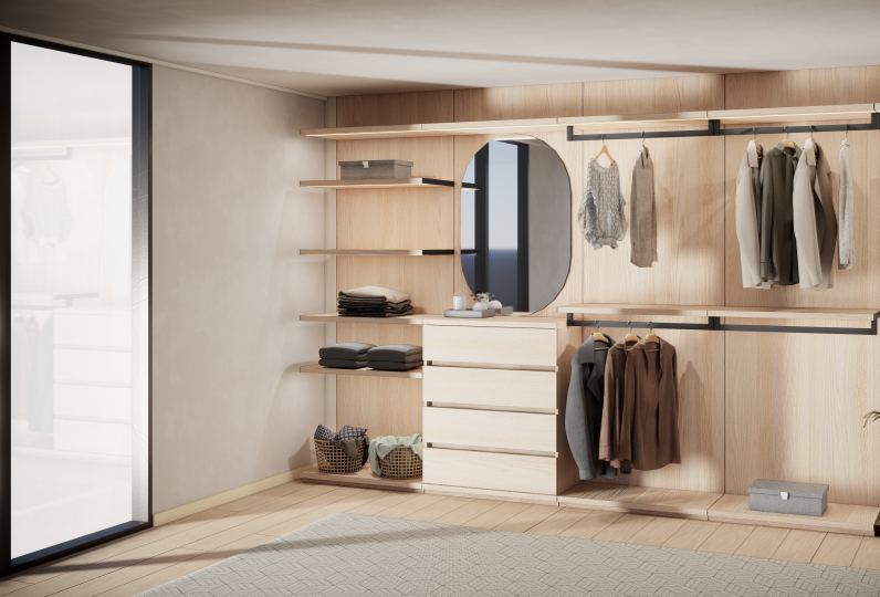 프리미엄 노핸들 4D 서랍장