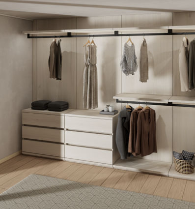 프리미엄 노핸들 3D 서랍장